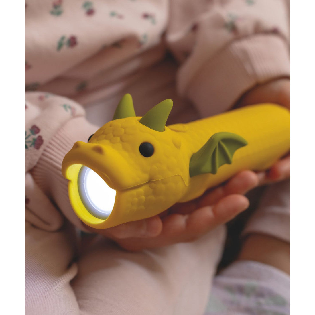 Latarka dla dzieci Smok DRACO Rabbit & Friends – żółta – zdjęcie 2