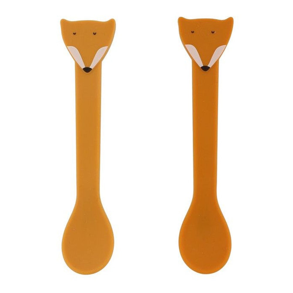 Łyżeczki silikonowe Lis Trixie – 2 szt., 15 × 3 cm