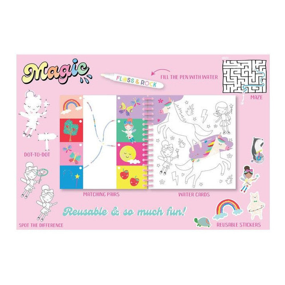 Magiczna kolorowanka wodna z zadaniami Tęczowe Wróżki Floss & Rock – zdjęcie 4