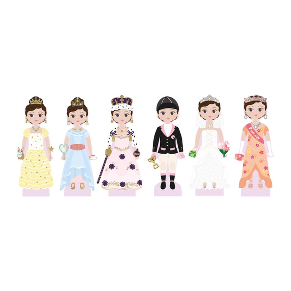 Magnetyczna ubieranka – lalka Charlotte Floss & Rock – drewniana, 23,5 cm – zdjęcie 2