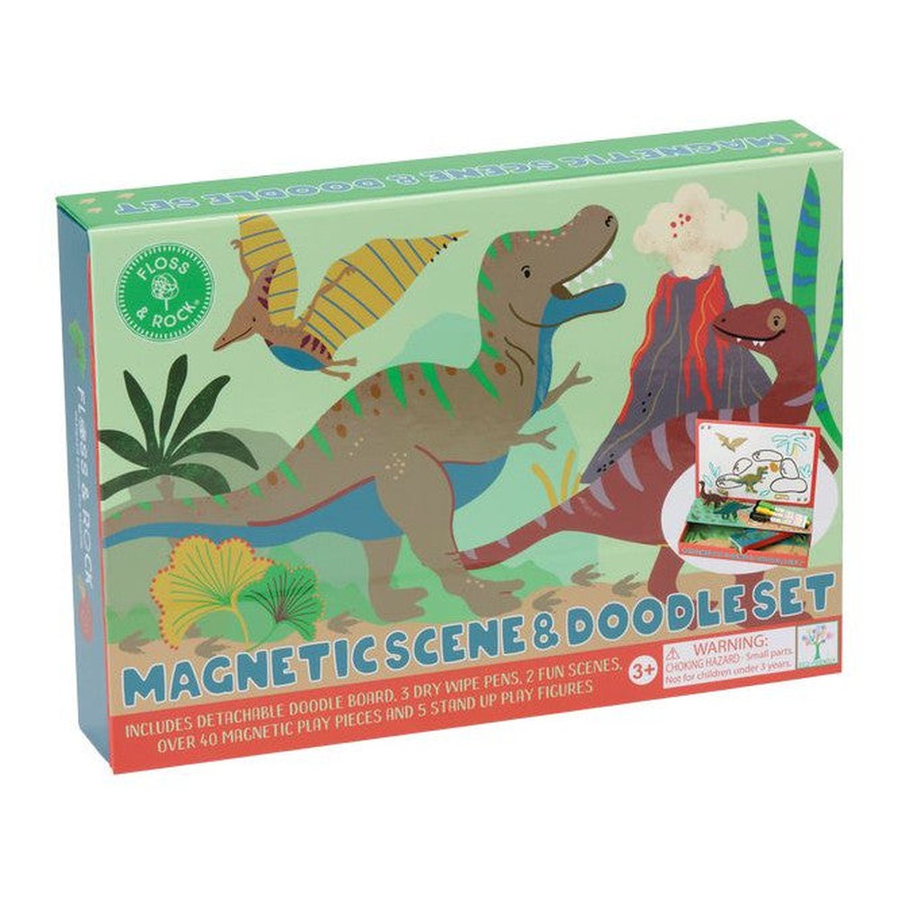 Magnetyczna układanka i tablica do rysowania Dinozaury Floss & Rock
