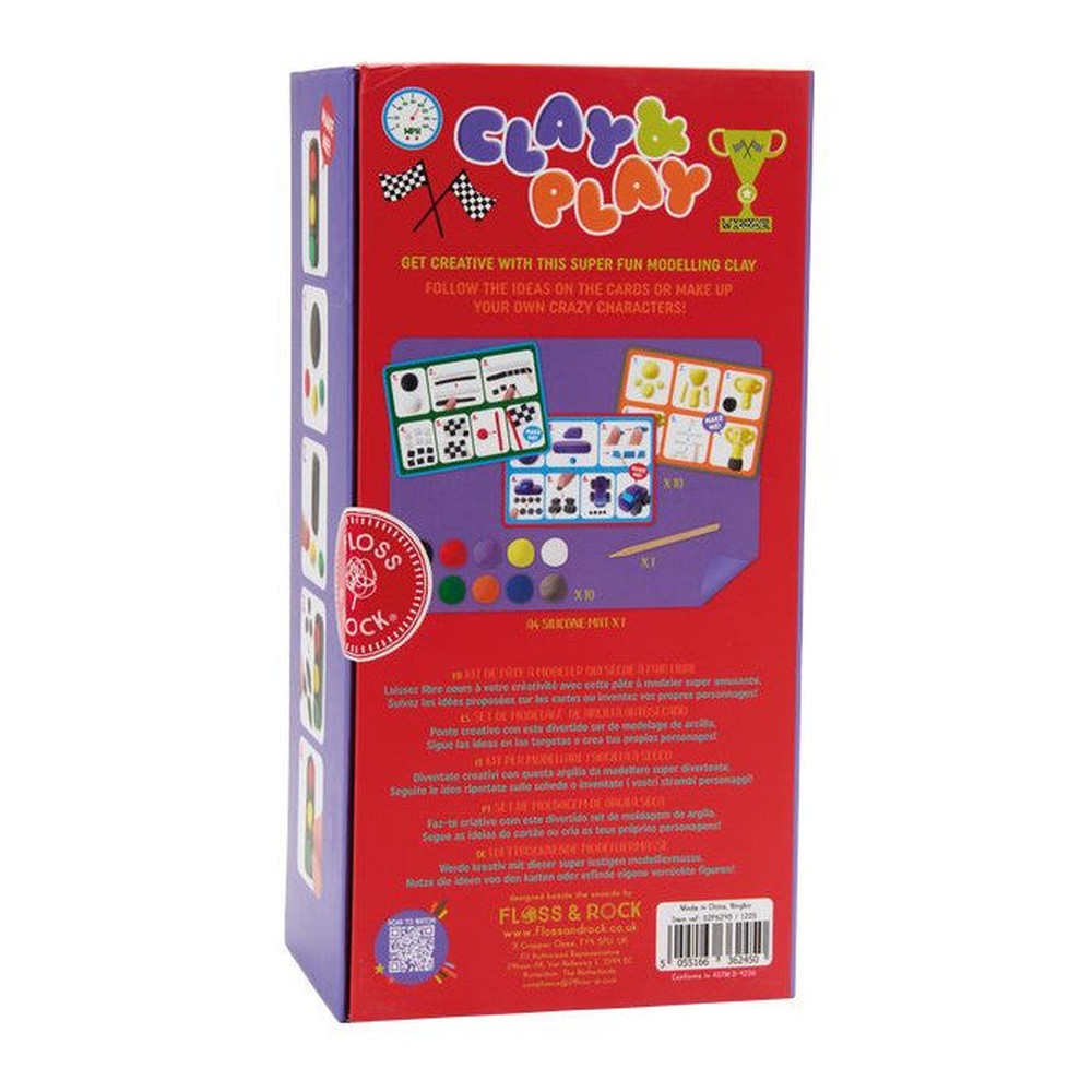 Masy plastyczne Clay & Play Floss & Rock – Auta – zdjęcie 4