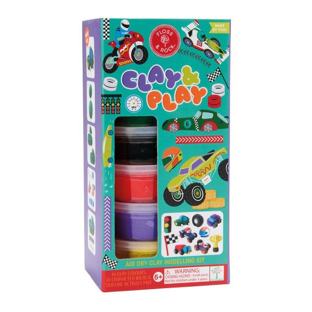 Masy plastyczne Clay & Play Floss & Rock – Auta