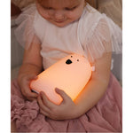 Lampka nocna Miś Duży Rabbit & Friends – lawendowa – zdjęcie 3