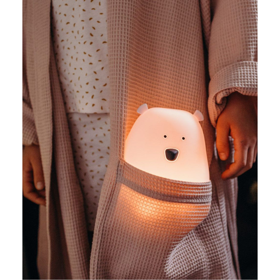 Lampka nocna Miś Duży Rabbit & Friends – różowa – zdjęcie 7