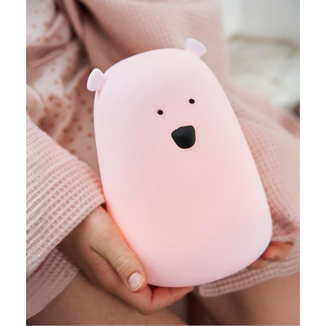 Lampka nocna Miś Duży Rabbit & Friends – różowa – zdjęcie 2