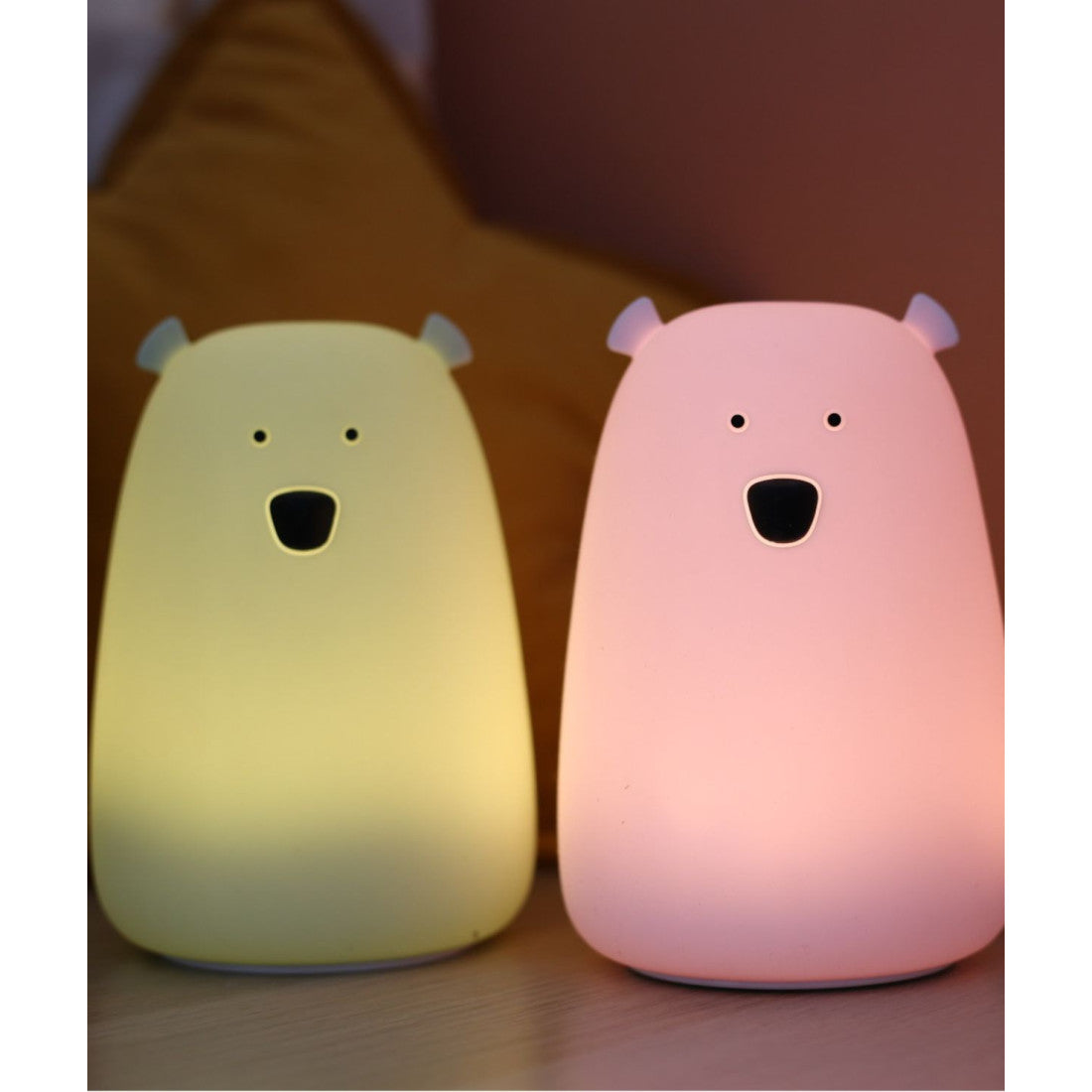Lampka nocna Miś Duży Rabbit & Friends – szałwiowa – zdjęcie 7