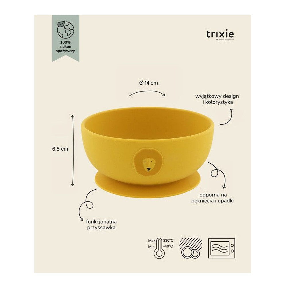 Miseczka silikonowa z przyssawką Lew Trixie – 14 × 14 × 6,5 cm – zdjęcie 2
