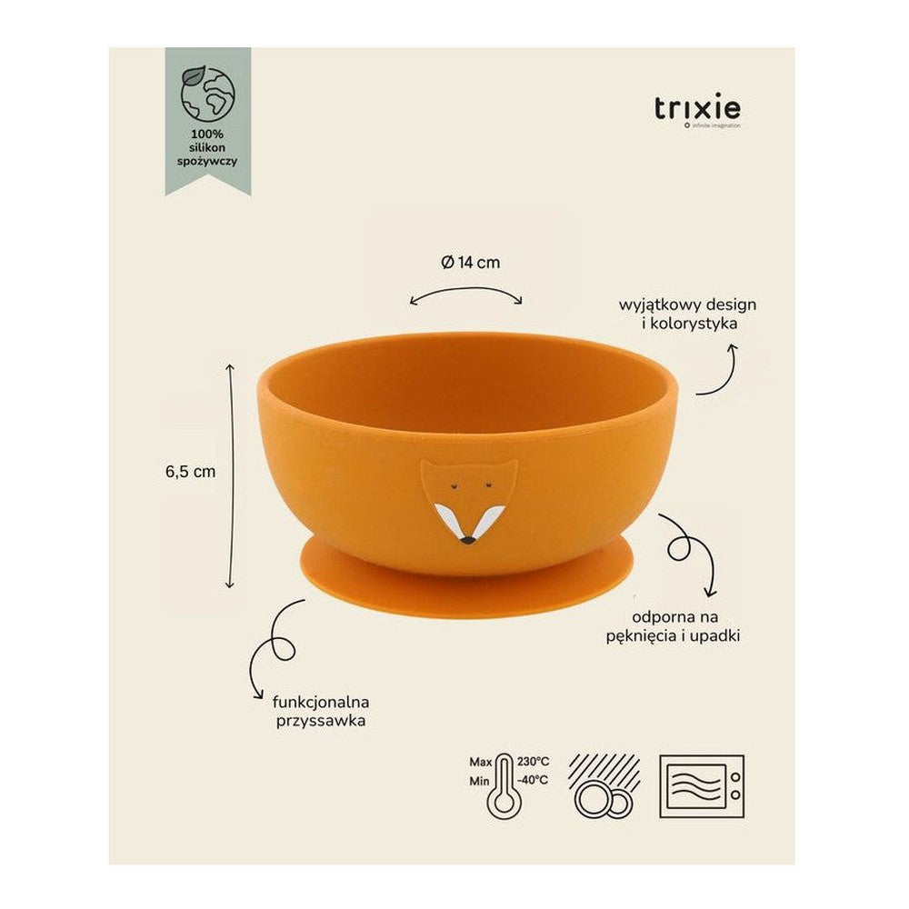 Miseczka silikonowa z przyssawką Lis Trixie – 14 × 14 × 6,5 cm – zdjęcie 2