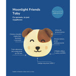 Lampka nocna stojąca Pies TOBY Rabbit & Friends – seria Moonlight Friends – zdjęcie 3