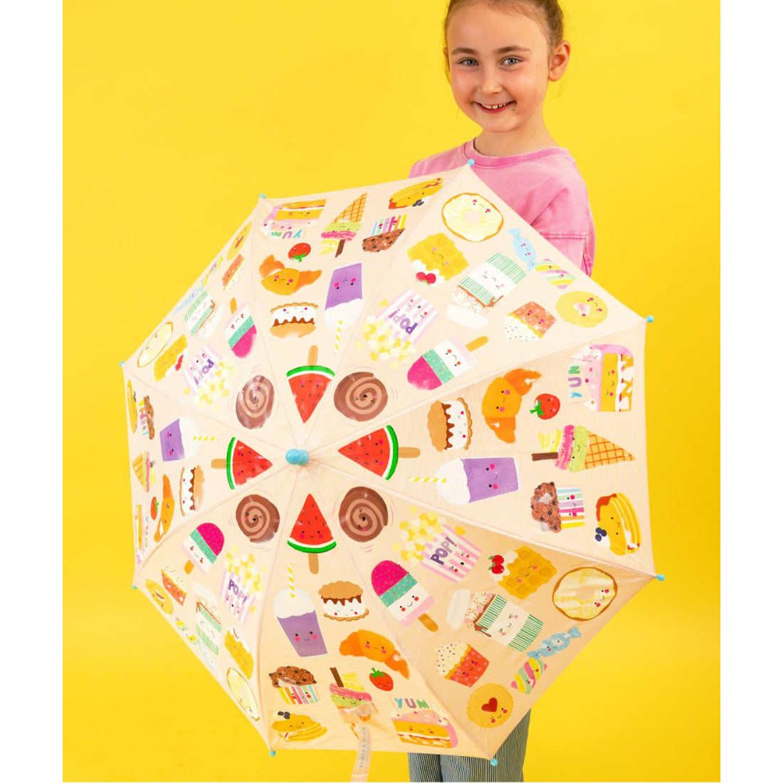 Parasolka 6+ zmieniająca kolory Floss & Rock – Łakocie, 80 cm – zdjęcie 4