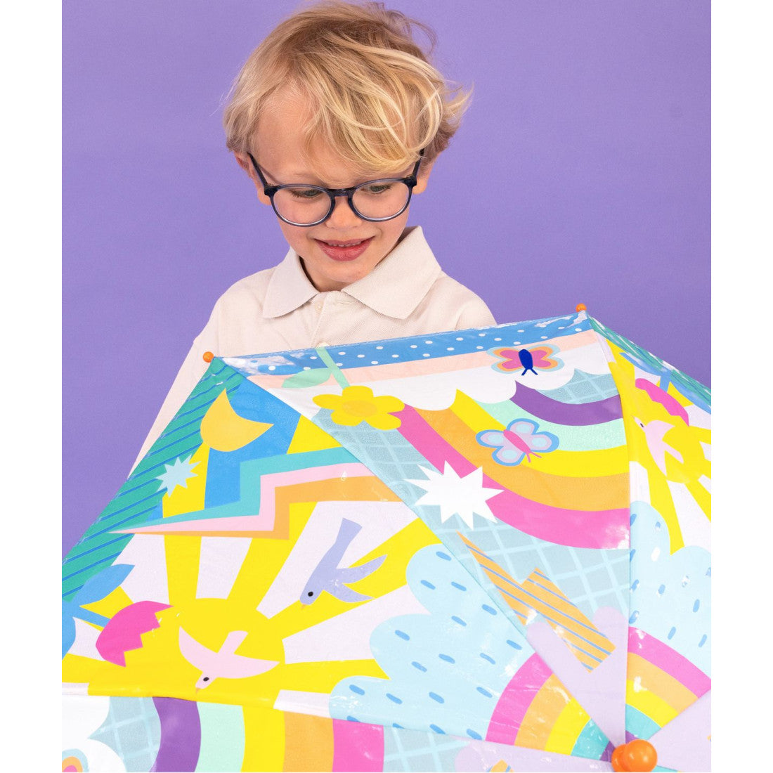 Parasolka 6+ zmieniająca kolory Floss & Rock – Tęcza, 80 cm – zdjęcie 5