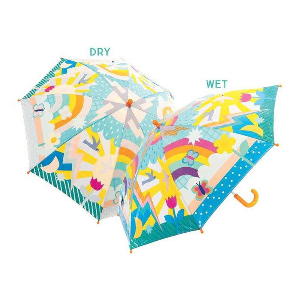 Parasolka 6+ zmieniająca kolory Floss & Rock – Tęcza, 80 cm