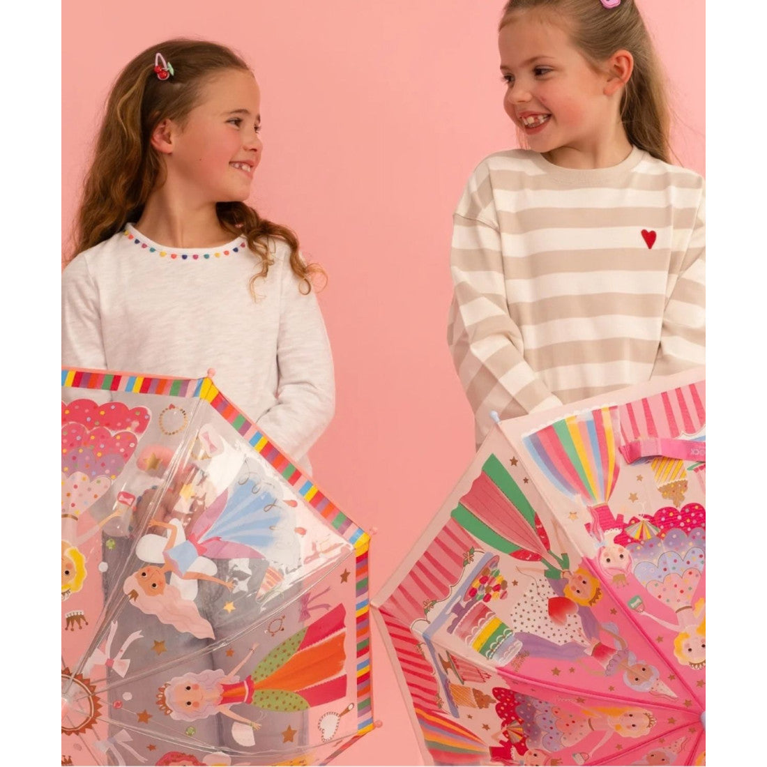 Parasolka zmieniająca kolory Księżniczki Floss & Rock – przezroczysta, 70 cm – zdjęcie 3
