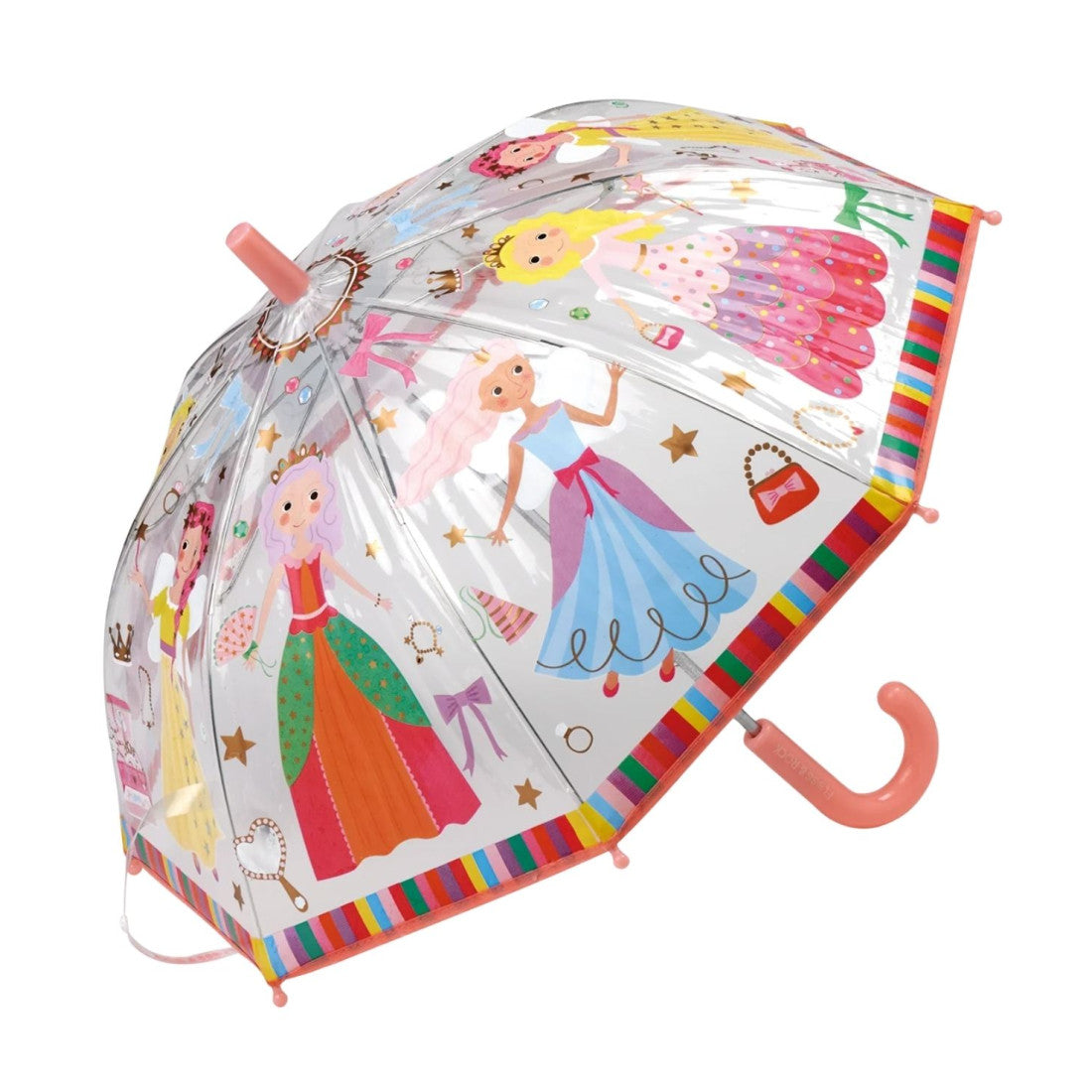 Parasolka zmieniająca kolory Księżniczki Floss & Rock – przezroczysta, 70 cm