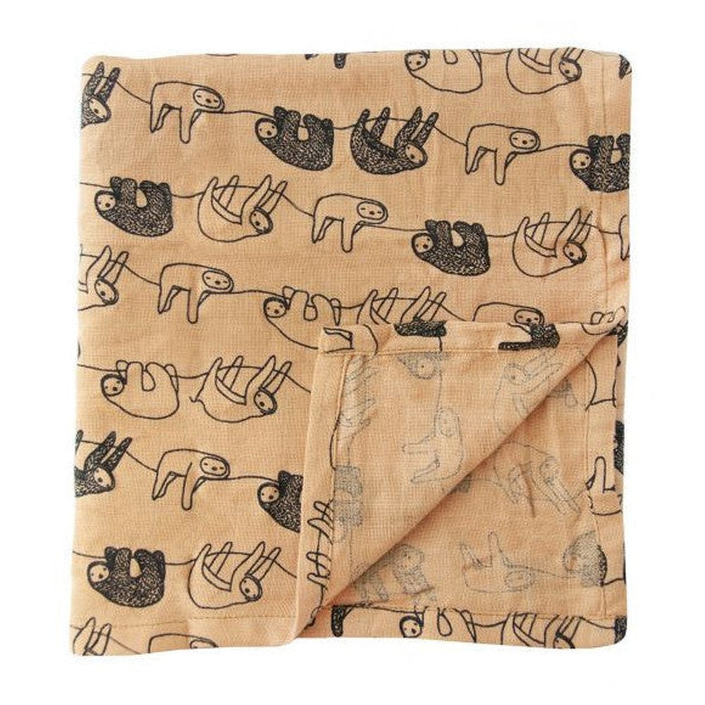 Pieluszki muślinowe Silly Sloth Trixie – 2 szt., 110 × 110 cm