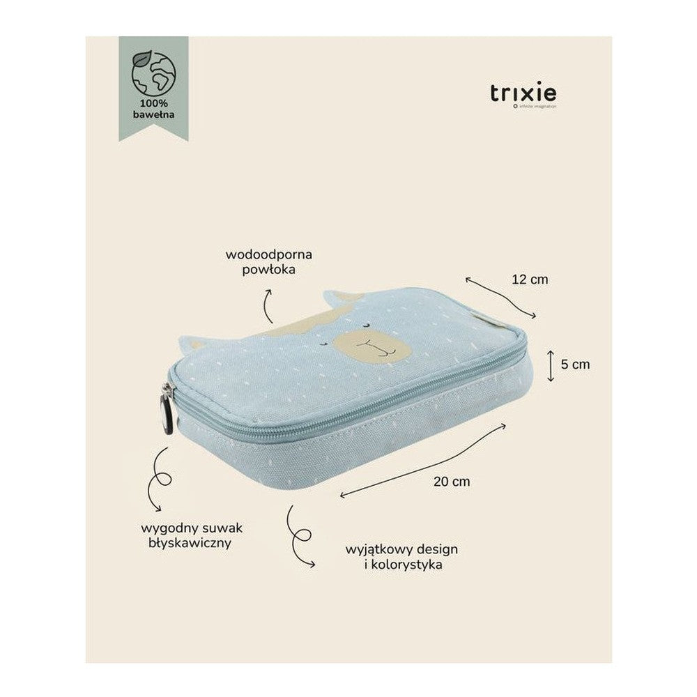 Piórnik płaski Alpaka Trixie – bawełniany, 20 × 12 × 5 cm – zdjęcie 3