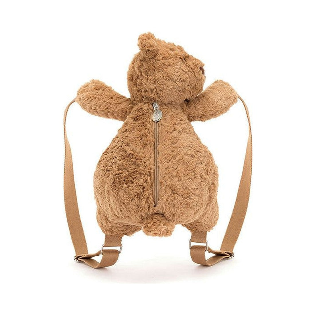 Plecak Jellycat – Miś Bartłomiej 31 cm, widok z tyłu z zamkiem