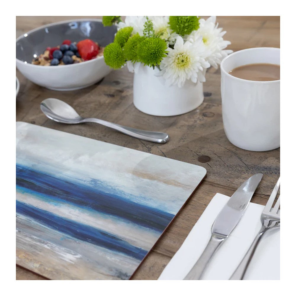 Podkładki korkowe Abstrakcja Niebieska Kitchen Craft – duże, 4 szt. – zdjęcie 6