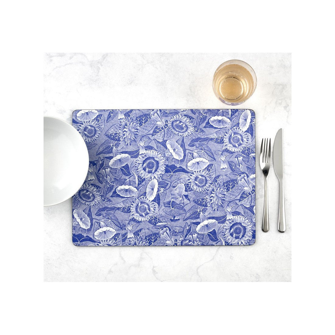 Podkładki korkowe Blue Room Pimpernel – niebieskie słoneczniki, 6 szt., 30,5 × 23 cm – zdjęcie 2