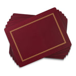 Podkładki korkowe Burgundy Classic Pimpernel – burgundowe, średnie, pod talerze, 6 szt.