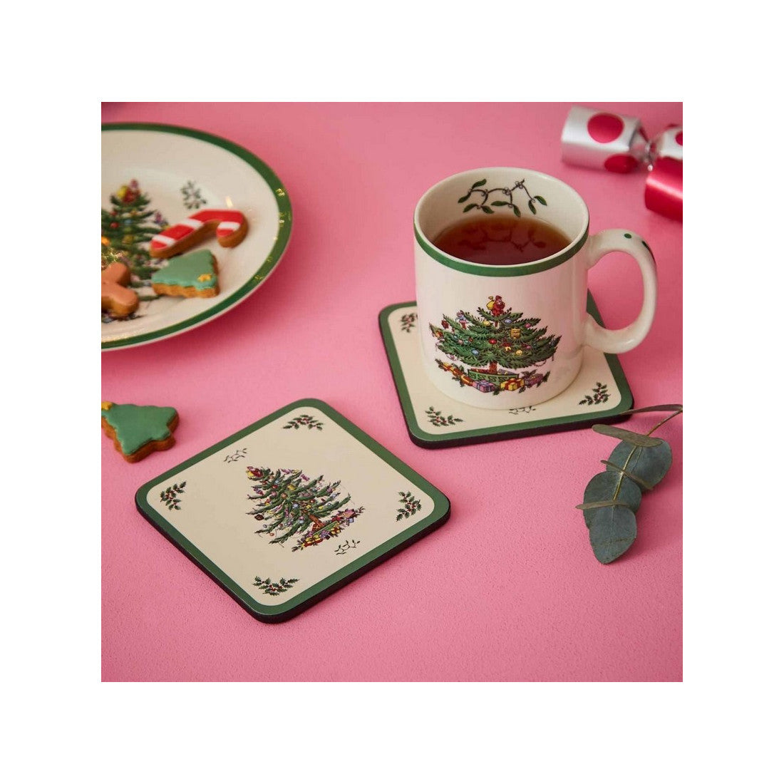 Podkładki korkowe Christmas Tree Pimpernel – świąteczna choinka, 6 szt., 10,5 cm – zdjęcie 3