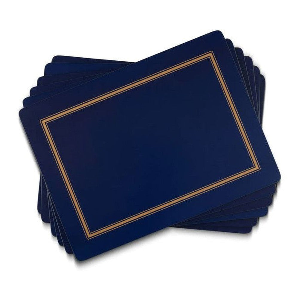 Podkładki korkowe Classic Midnight granatowe Pimpernel – średnie, 6 szt.