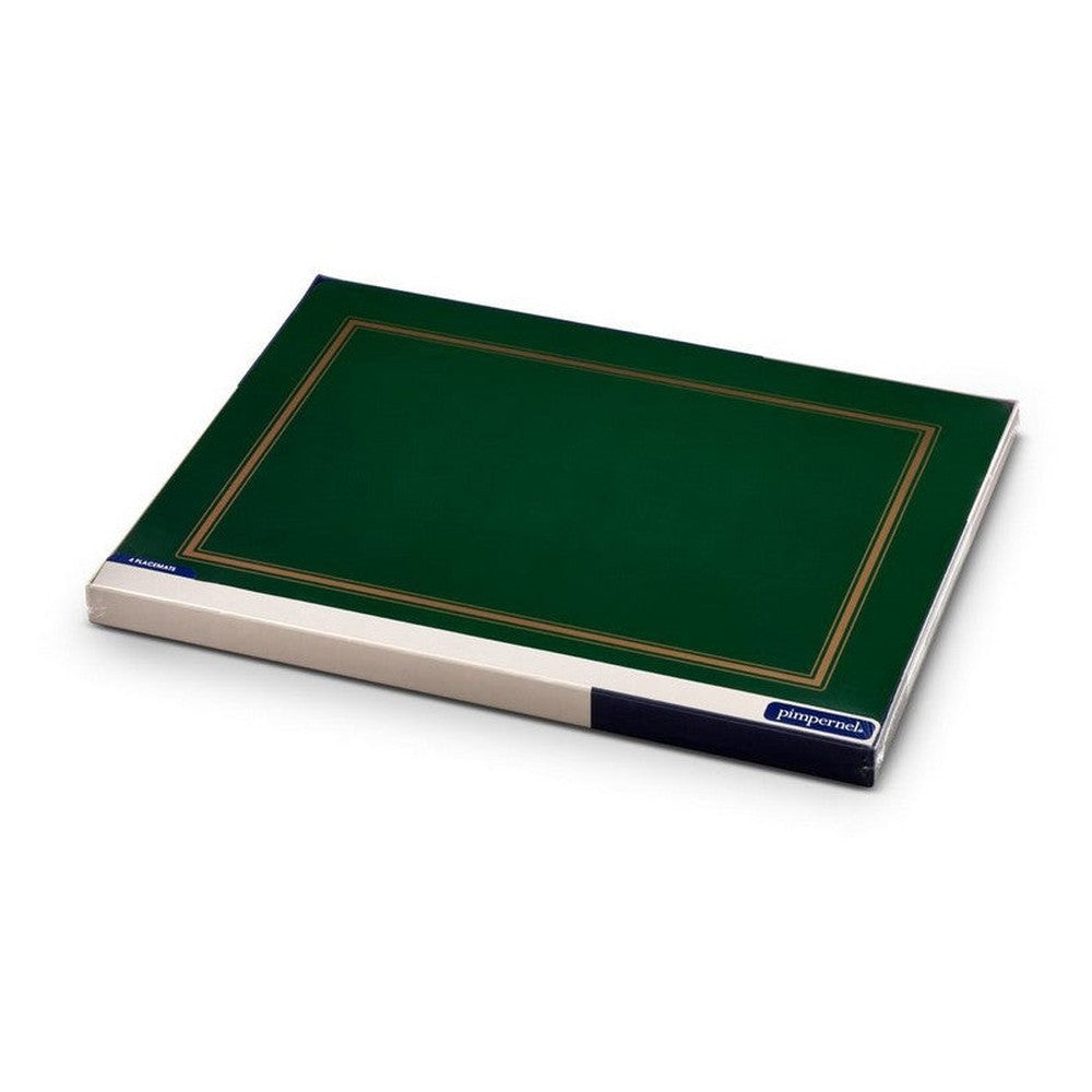 Podkładki korkowe Emerald Classic Pimpernel – szmaragdowe, duże, pod talerze, 4 szt. – zdjęcie 2