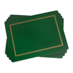 Podkładki korkowe Emerald Classic Pimpernel – szmaragdowe, duże, pod talerze, 4 szt.