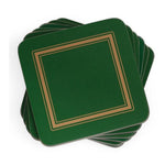 Podkładki korkowe Emerald Classic Pimpernel – szmaragdowe, małe, pod kubki, 6 szt.