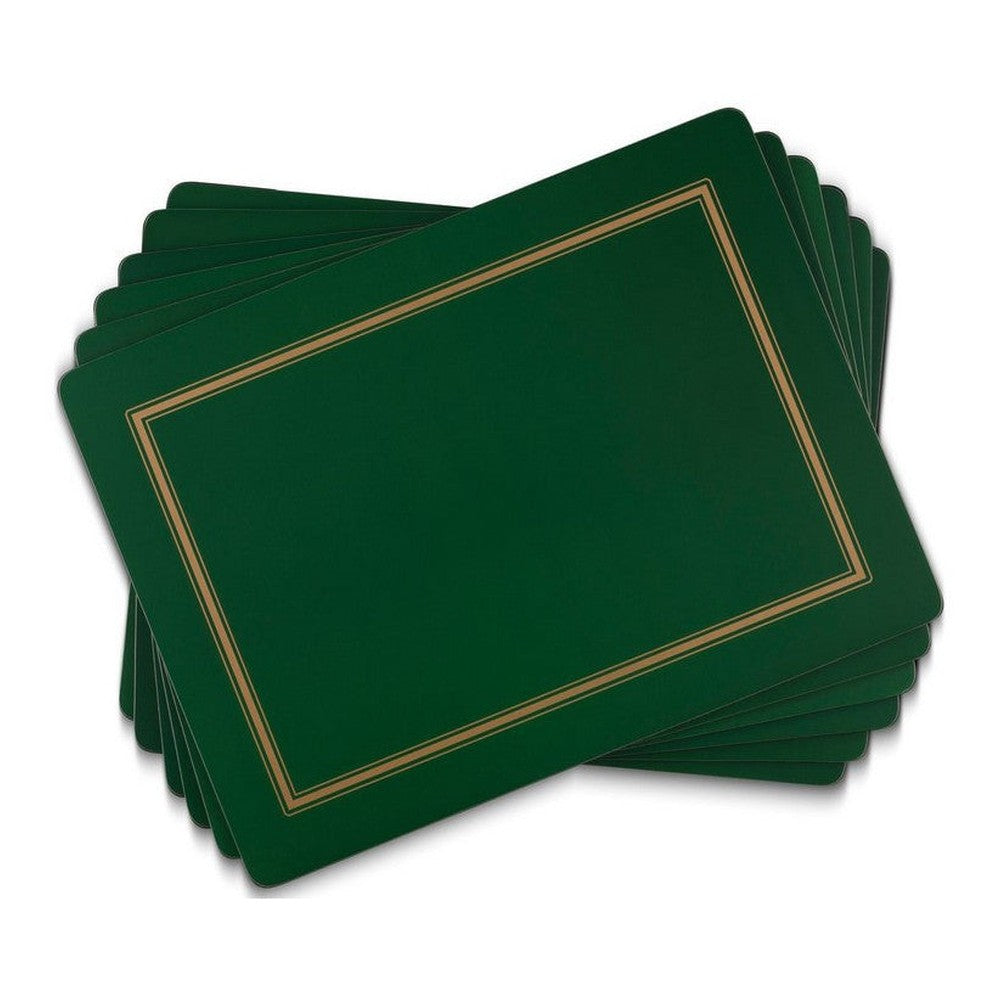 Podkładki korkowe Emerald Classic Pimpernel – szmaragdowe, średnie, pod talerze, 6 szt.