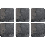 Podkładki korkowe Midnight Slate Pimpernel – skała łupkowa nocą, 6 szt., 10,5 cm