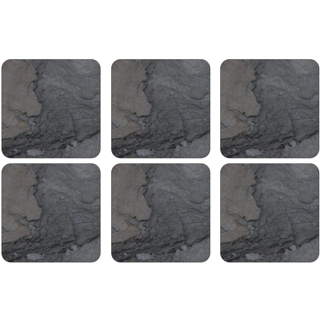 Podkładki korkowe Midnight Slate Pimpernel – skała łupkowa nocą, 6 szt., 10,5 cm