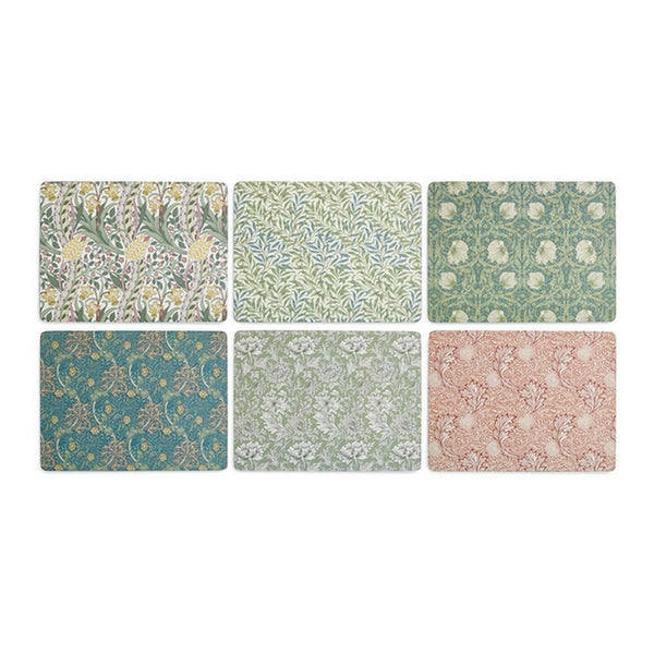 Podkładki korkowe Morris & Co. Pimpernel – średnie, pod talerze, 6 szt.