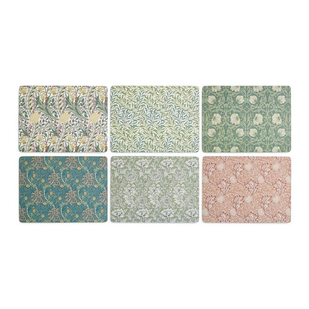 Podkładki korkowe Morris & Co. Pimpernel – średnie, pod talerze, 6 szt.