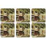 Podkładki korkowe Parisian Scene Pimpernel – Paryż, 6 szt., 10,5 cm
