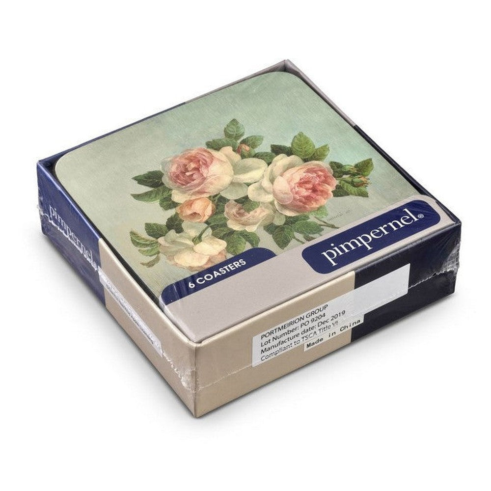 Podkładki korkowe Róże Pimpernel – małe, 6 szt.