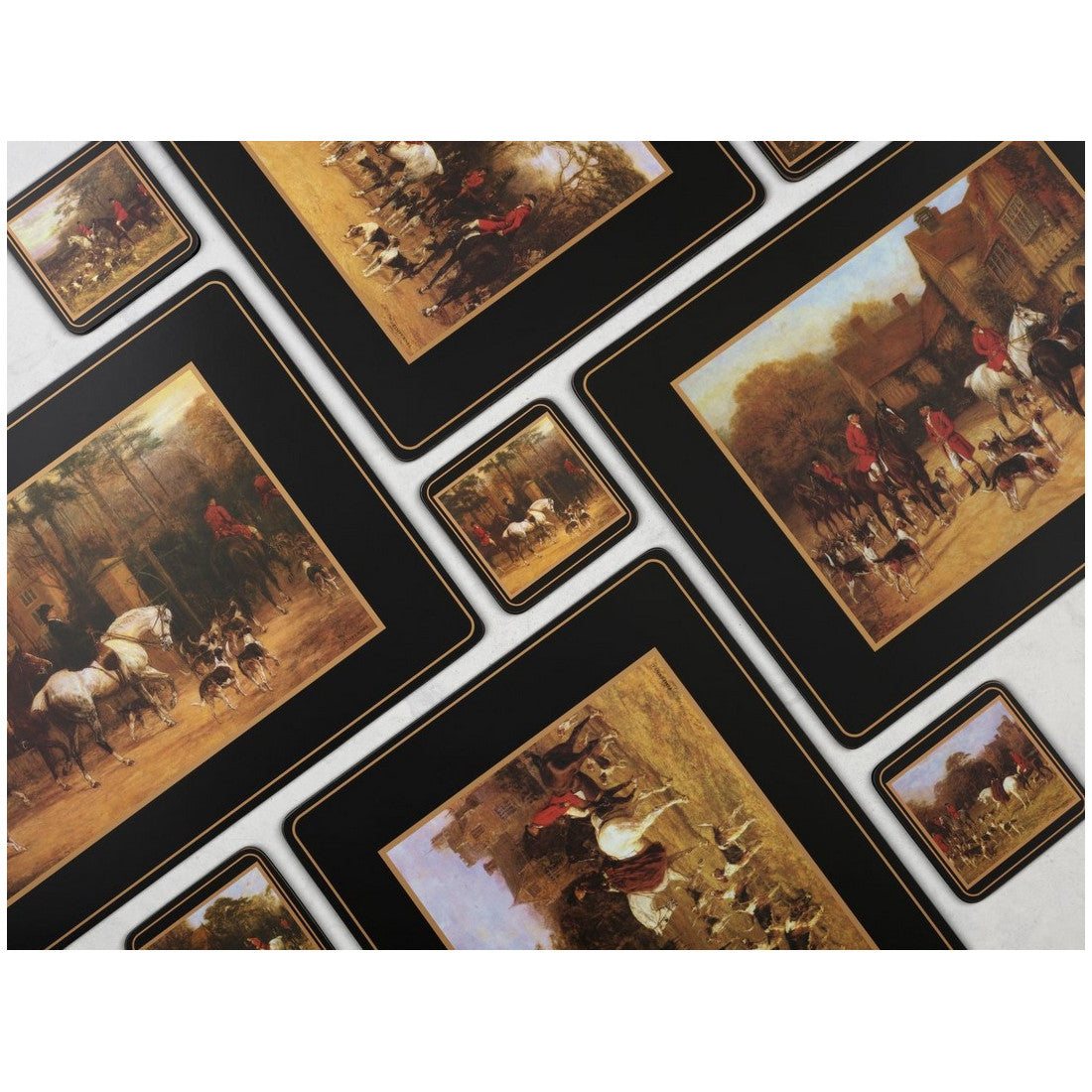 Podkładki korkowe Tally Ho Pimpernel – polowanie, 4 szt., 40 × 30 cm – zdjęcie 3