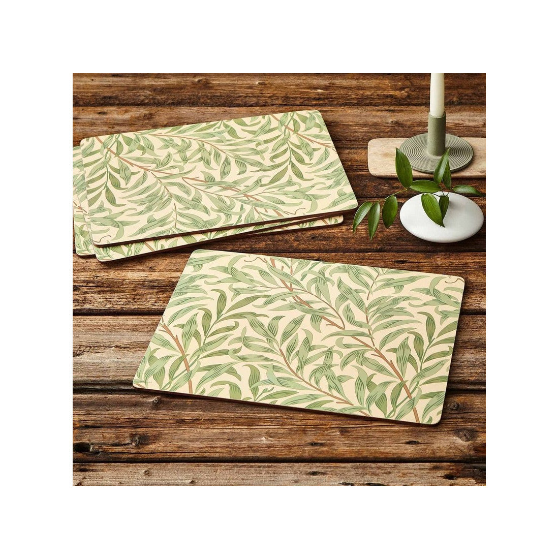 Podkładki Willow Bough Green Pimpernel – listki wierzby, 4 szt., 40 × 30 cm – zdjęcie 3