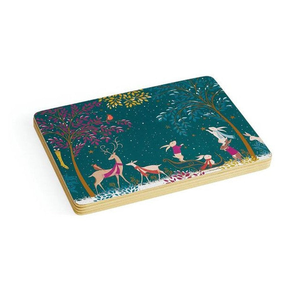Podkładki Zima Woodland Tales Pimpernel – średnie, 4 szt. – zdjęcie 4