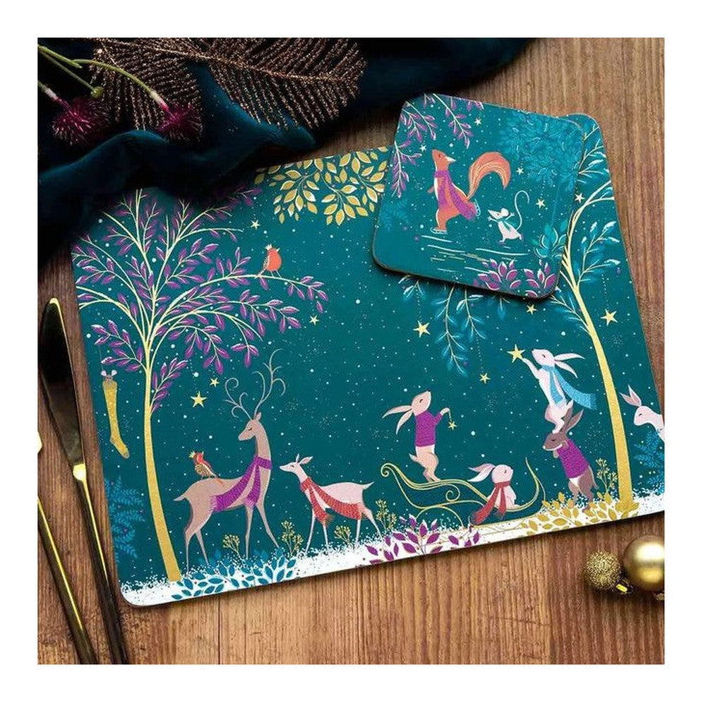 Podkładki Zima Woodland Tales Pimpernel – średnie, 4 szt. – zdjęcie 6