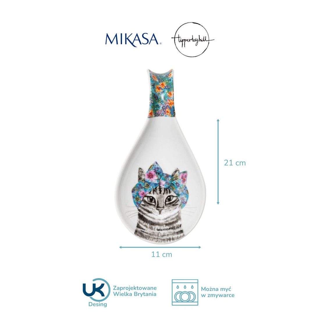 Podstawka pod łyżkę Kot Tipperleyhill Mikasa – porcelanowa – zdjęcie 8