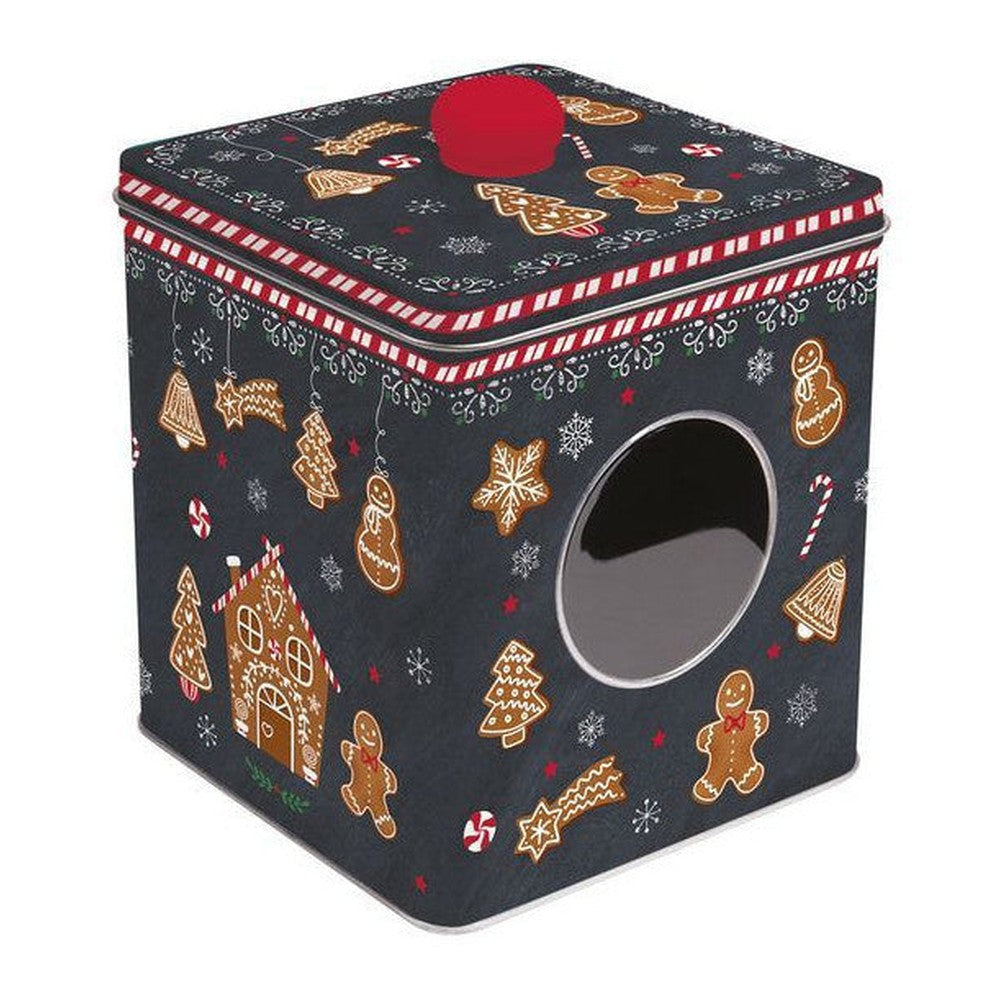 Pojemnik na ciastka z okienkiem Gingerbread Easy Life – Świąteczne Pierniczki