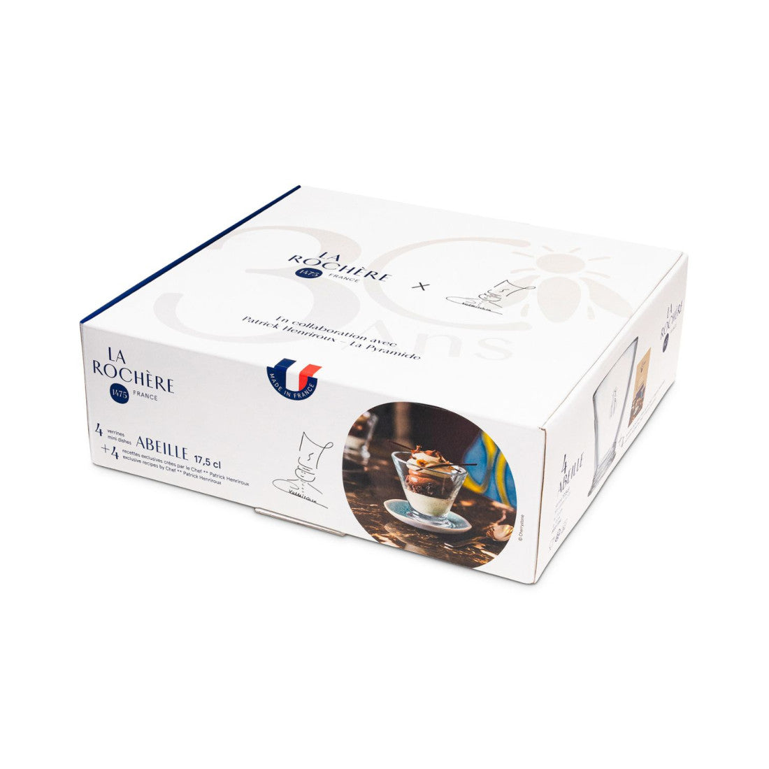 Pucharki Pszczoła – Abeille La Rochère – 4 szt., 160 ml, edycja jubileuszowa – zdjęcie 7