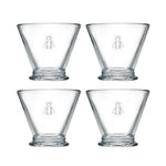 Pucharki Pszczoła – Abeille La Rochère – 4 szt., 160 ml, edycja jubileuszowa
