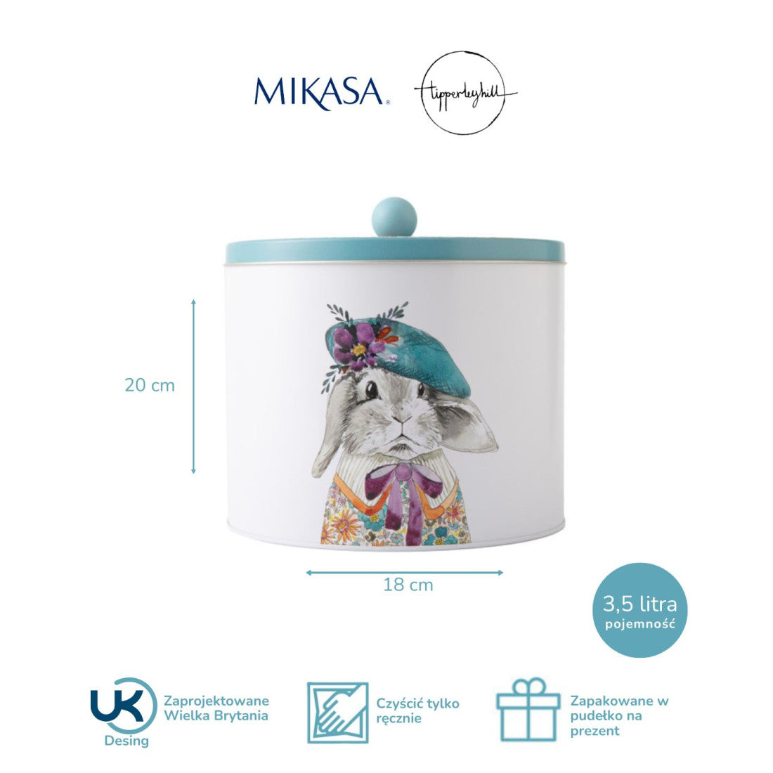 Puszka na ciastka Królik Tipperleyhill Mikasa – zdjęcie 6