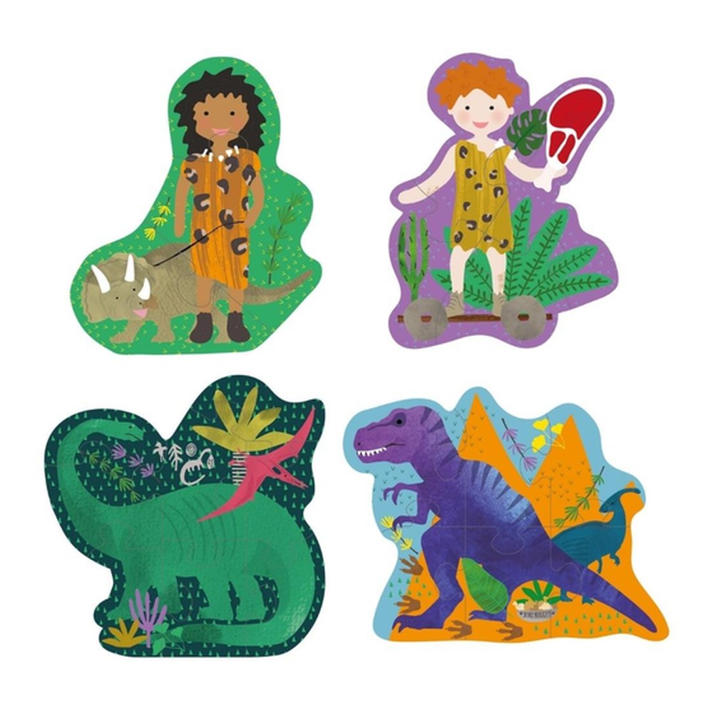 Puzzle Dinozaury dla początkujących 4 w 1 Floss & Rock – zdjęcie 2