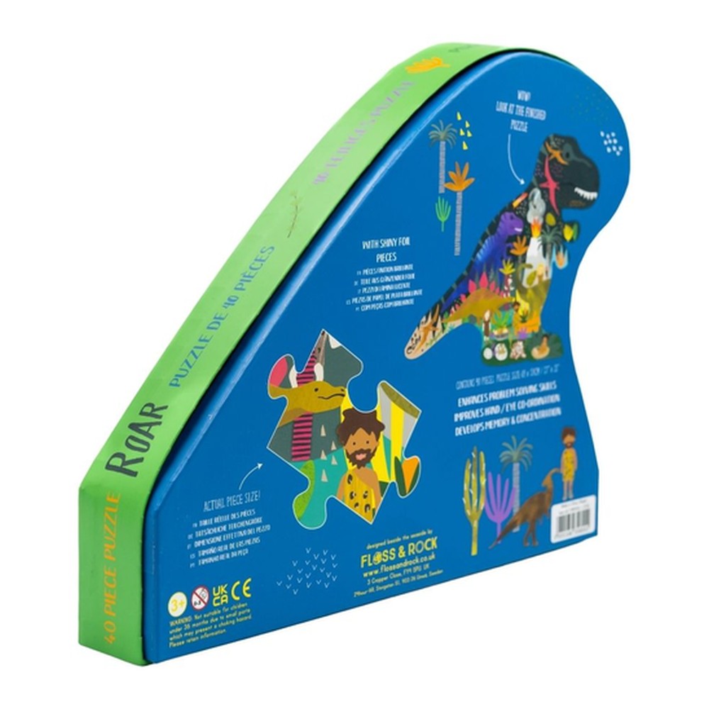 Puzzle Dinozaury Floss & Rock – 40 elementów – zdjęcie 3