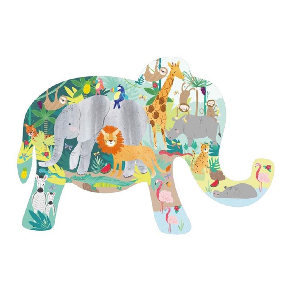 Puzzle Dżungla Floss & Rock – 40 masywnych elementów – zdjęcie 2