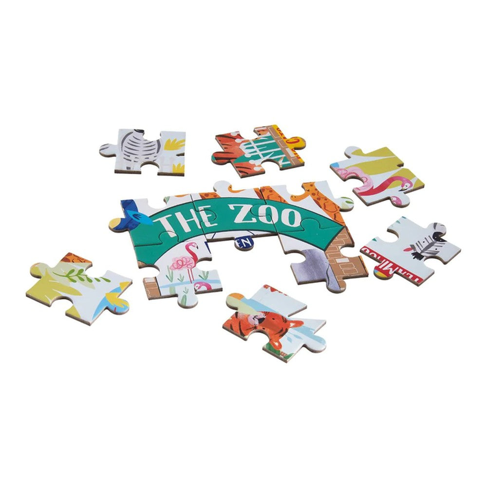 Puzzle Dżungla Floss & Rock – w kształcie palmowego liścia, 80 elementów – zdjęcie 4